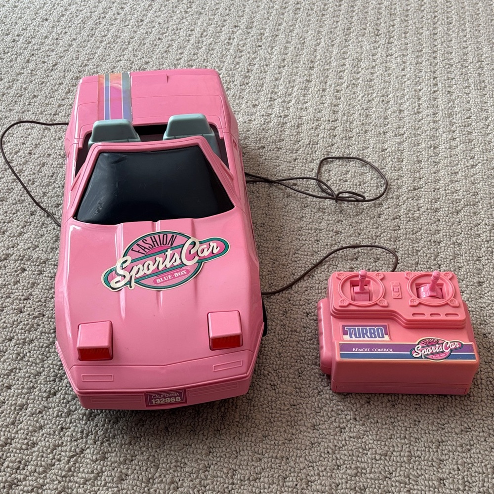 Blue box - Pink Remote Control Toy Car - Barbie